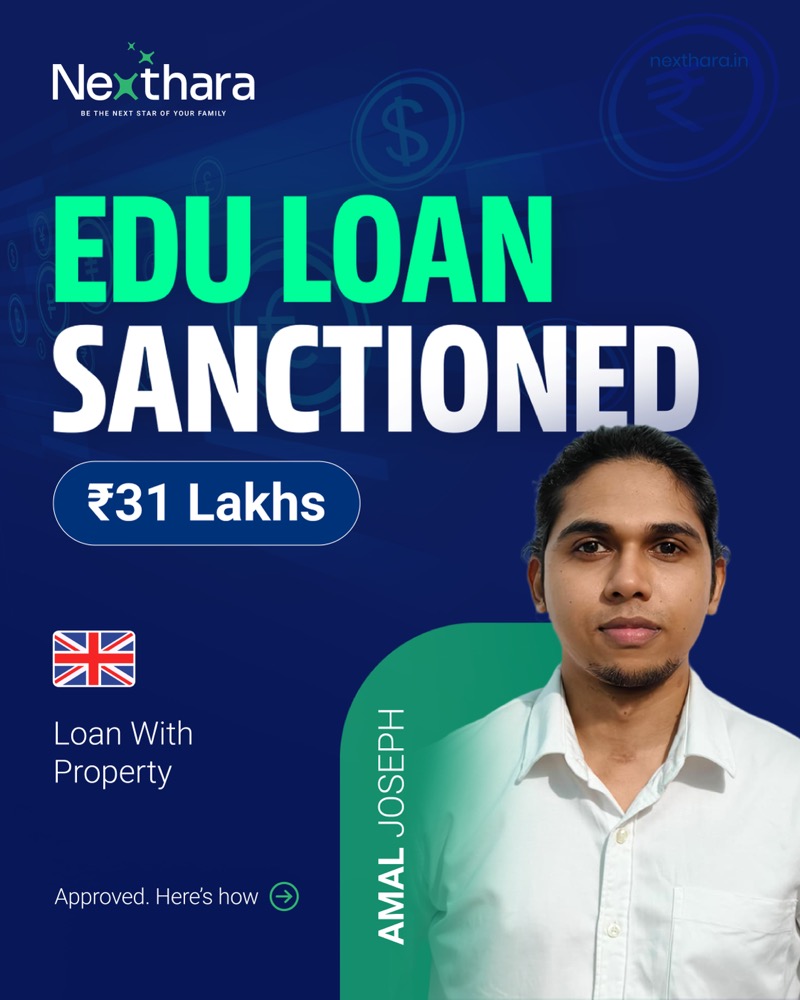 Amal Joseph, ₹31L UK loan sanctioned