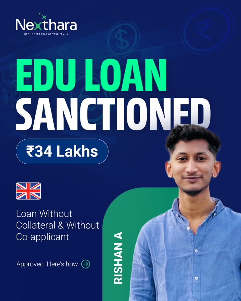 Rishan A, ₹34L UK loan sanctioned